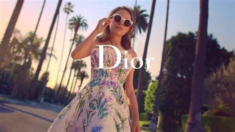 flowered dress in dior commercial|miss Dior perfume.